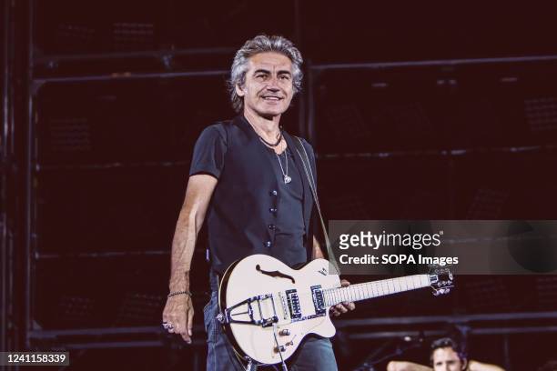 Luciano Ligabue performs live on stage during the last concert of his Start Tour 2019 at Olimpico stadium in Rome.