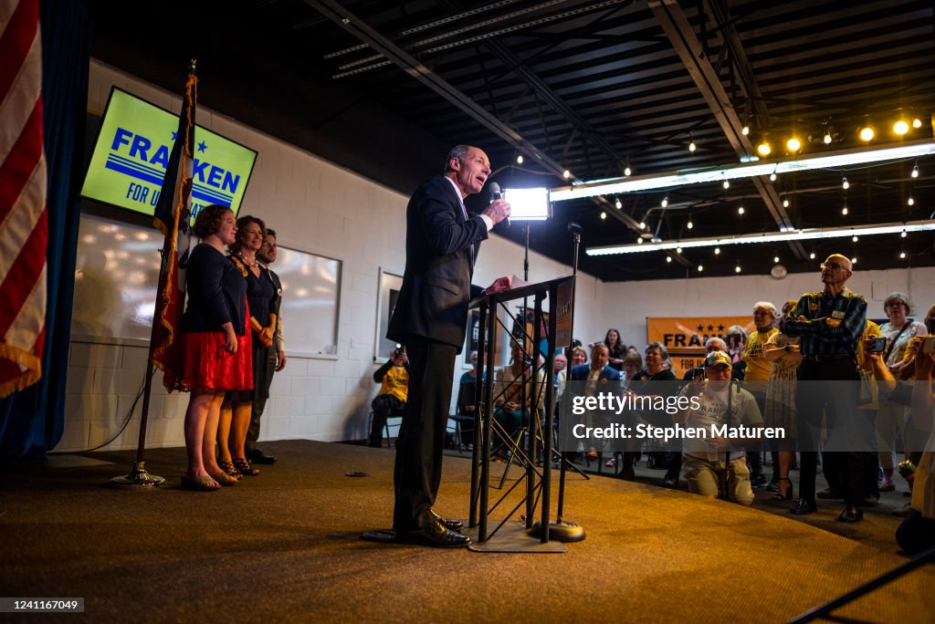 Iowa Democratic Senate Candidate Mike Franken Holds Primary Election Night Party