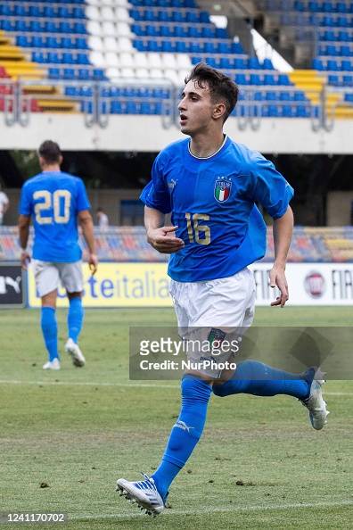 Aldo Florenzi of Italy U20 in action during the International... News ...