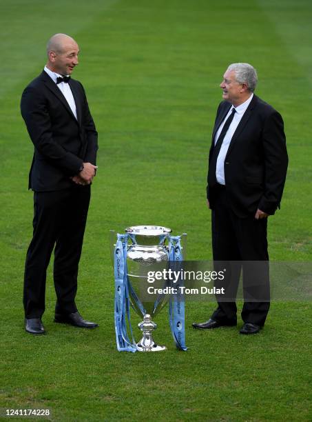 Leicester Tigers Director of Rugby Steve Borthwick and Northampton Saints Director of Rugby Chris Boyd pose for a picture at the Honourable Artillery...