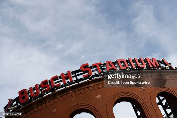 Busch Racing Signs Busch Stadium View Photos and Premium High Res Pictures - Getty Images
