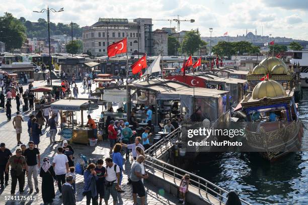 Daily Life in Istanbul, Turkey on 8 June 2022.