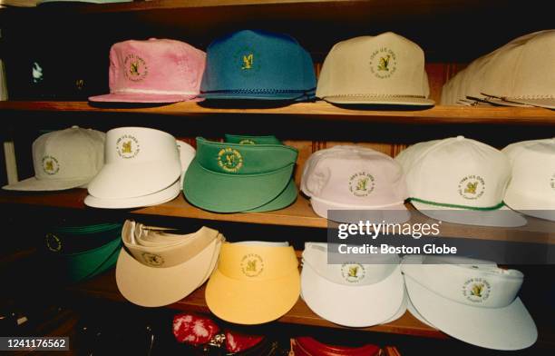 Brookline, MA Merchandise, including hats, caps and visors, from The U.S. Open, held at The Country Club in Brookline, in Cambridge, MA on June 16,...