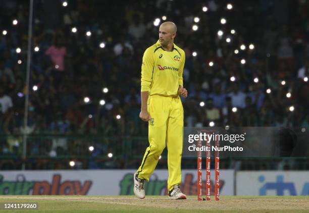 Australia's Ashton Agar during the second Twenty20 cricket match between Sri Lanka and Australia at R. Premadasa Stadium in Colombo, Sri Lanka on...