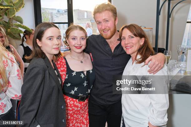 Tilly Steele, Bebe Cave, Jordan Waller and Anna Wilson-Jones attend the launch of Nell Hudson's debut novel "Just For Today" at The AllBright Mayfair...