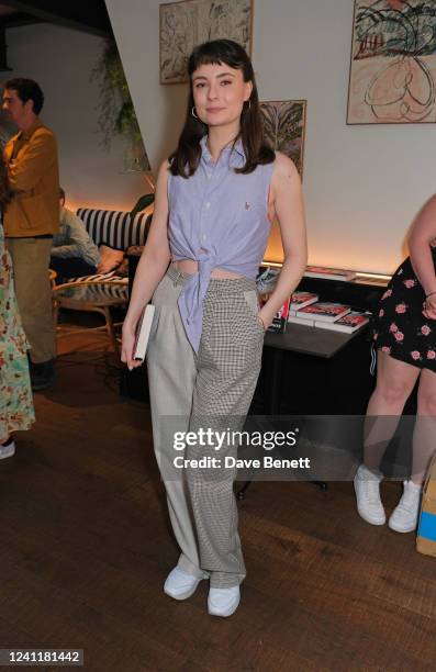 Jennifer Kirby attends the launch of Nell Hudson's debut novel "Just For Today" at The AllBright Mayfair on June 8, 2022 in London, England.