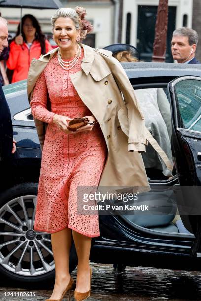 Queen Maxima of The Netherlands attends the opening of the Major Bosshardt House of the Salvation Army on June 8, 2022 in Amsterdam, Netherlands. The...