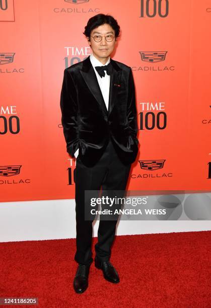 South Korean director Hwang Dong-hyuk arrives for TIME 100 Gala at Lincoln Center in New York, June 8, 2022.