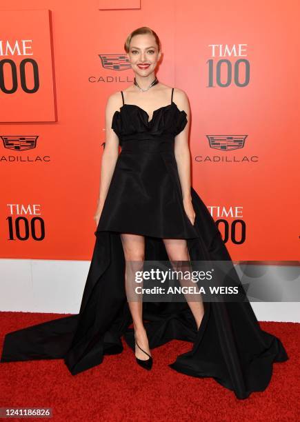 Actress Amanda Seyfried arrives for TIME 100 Gala at Lincoln Center in New York, June 8, 2022.