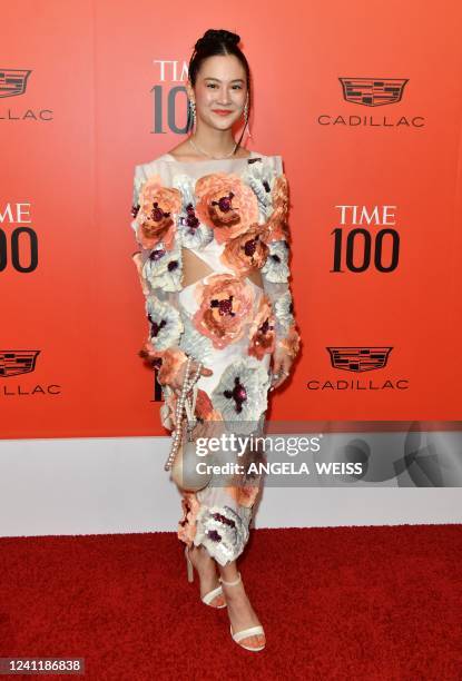 Michelle Zauner from US-Korean pop band Japanese Breakfast arrives for TIME 100 Gala at Lincoln Center in New York, June 8, 2022.