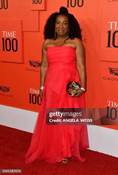 Founder of the "Me Too" movement Tarana Burke arrives for TIME 100 Gala at Lincoln Center in New York, June 8, 2022.