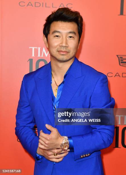 Canadian actor Simu Liu arrives for TIME 100 Gala at Lincoln Center in New York, June 8, 2022.