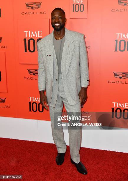 Former pro-basketball player Dwyane Wade arrives for TIME 100 Gala at Lincoln Center in New York, June 8, 2022.