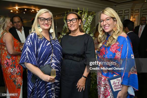 Camilla Webster, Christine Schott Ledes and Farley Rentschler attend Facticerie: The Factice Collection by Sudhir Gupta on June 8, 2022 at BG...