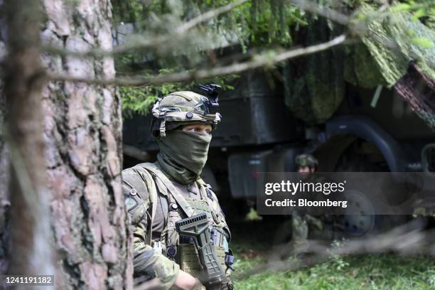 Czech Army soldiers during the Combined Resolve 17 multinational training exercise, with participating forces from Belgium, Bosnia, Czech Republic,...