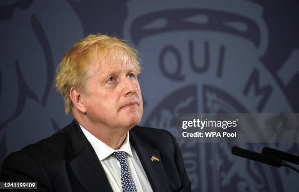 Prime Minister Boris Johnson during his speech at Blackpool and The Fylde College in Blackpool, Lancashire where he announced new measures to...