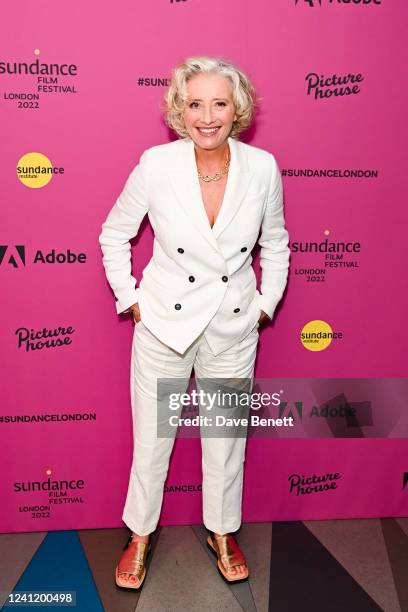 Dame Emma Thompson attends the UK Premiere of "Good Luck To You, Leo Grande" during the Sundance Film Festival: London at the Picturehouse Central on...