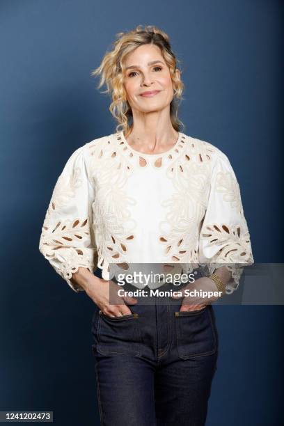 Kyra Sedgwick poses for a portrait at the Jury Welcome Lunch Portraits - 2022 Tribeca Film Festival at City Winery on June 08, 2022 in New York City.