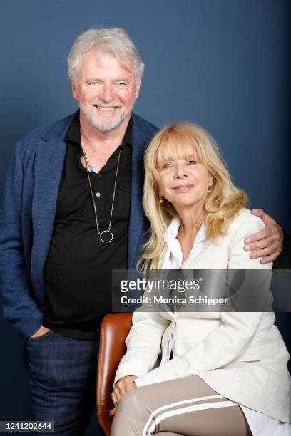 Aidan Quinn and Rosanna Arquette pose for a portrait at the Jury Welcome Lunch Portraits - 2022 Tribeca Film Festival at City Winery on June 08, 2022...