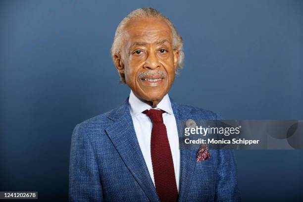 Al Sharpton poses for a portrait at the Jury Welcome Lunch Portraits - 2022 Tribeca Film Festival at City Winery on June 08, 2022 in New York City.