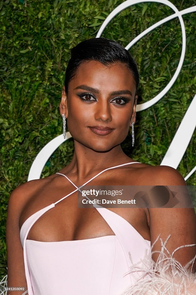 Simone Ashley attends the opening of Tiffany & Co.'s Brand Exhibition