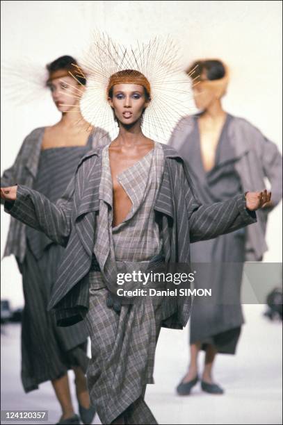 Fashion show ready -to -wear spring -summer in Paris, France on October 15, 1982.