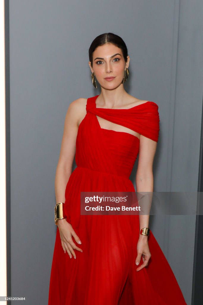 Razane Jammal attends the opening of Tiffany & Co.'s Brand Exhibition