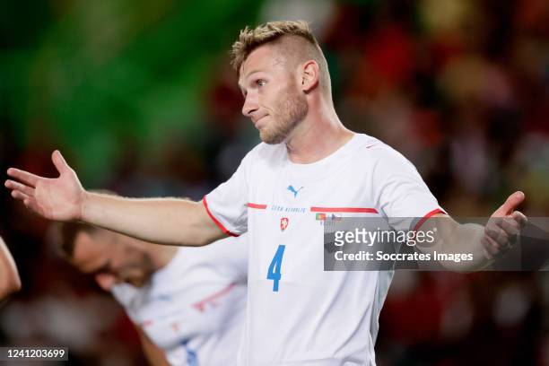 Jakub Brabec of Czech Republic during the UEFA Nations league match between Portugal v Czech Republic at the Estadio Jose Alvalade on June 9, 2022