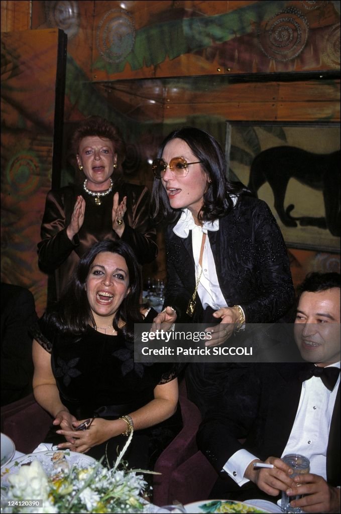 The Evening Of S.Traboulsy At "Regine" In Paris, France On December 02, 1982.