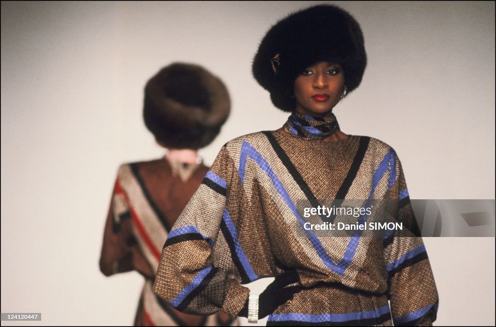 Haute Couture Fall -Winter 1983 -1984 Fashion Show In Paris, France On July 26, 1983.