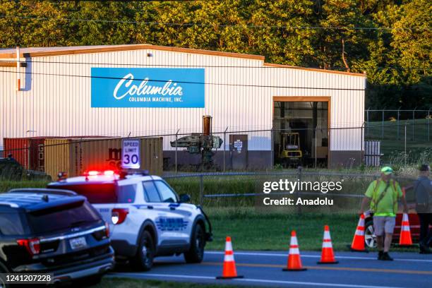 Three people were killed and multiple wounded, including a police officer, during a âmass shootingâ at a factory in Maryland on June 9 in Smithsburg...