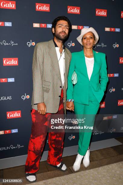 Noah Becker and Barbara Becker during the launch of the new tv show Gala aired on RTL at Das Stue on June 9, 2022 in Berlin, Germany.