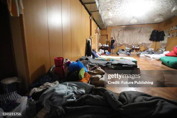 Volunteers bring hot meals for IDPs from Sumy Region and other cities to the place of their temporary accommodation, Uzhhorod, western Ukraine. This...