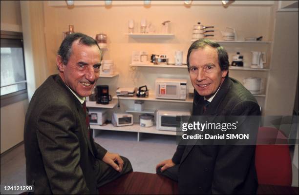 Roland Darneau, CEO of Moulinex in France on December 17, 1990 - Roland Darneau with Gilbert Torelli, general director of Moulinex.