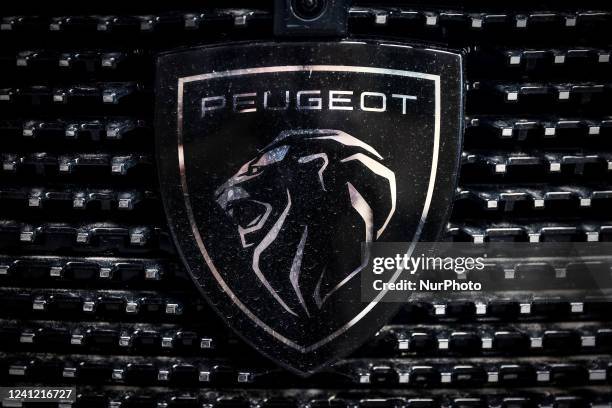 New Peugeot logo is seen on a car in Krakow, Poland on June 7th, 2022.