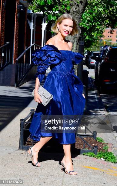 Naomi Watts is seen walking in soho on June 9, 2022 in New York City.