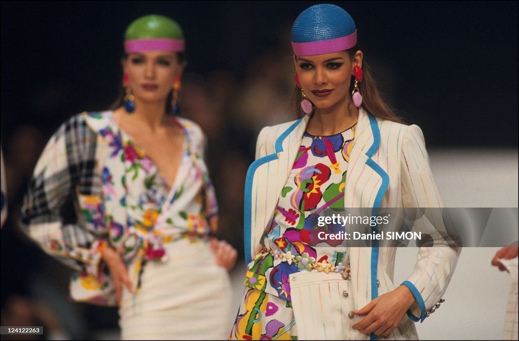 Fashion: Ready To Wear Spring -Summer 1992 In Paris, France In October, 1991.