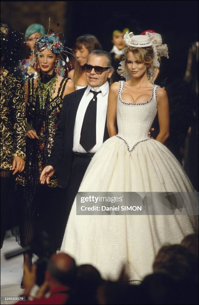 Fashion Haute -Couture Automn -Winter 92/93 In Paris, France In July, 1992.