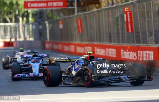 The qualification lap of the Azerbaijan Grand Prix, the 8th stage of the season in Formula 1, held in Azerbaijan's capital Baku on June 11, 2022.