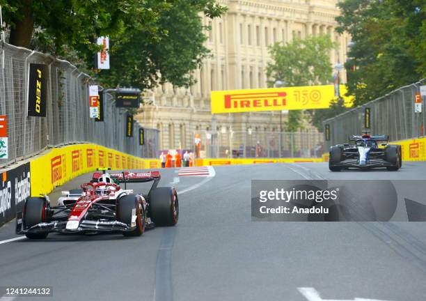 The qualification lap of the Azerbaijan Grand Prix, the 8th stage of the season in Formula 1, held in Azerbaijan's capital Baku on June 11, 2022.