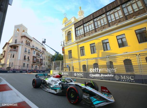 The qualification lap of the Azerbaijan Grand Prix, the 8th stage of the season in Formula 1, held in Azerbaijan's capital Baku on June 11, 2022.