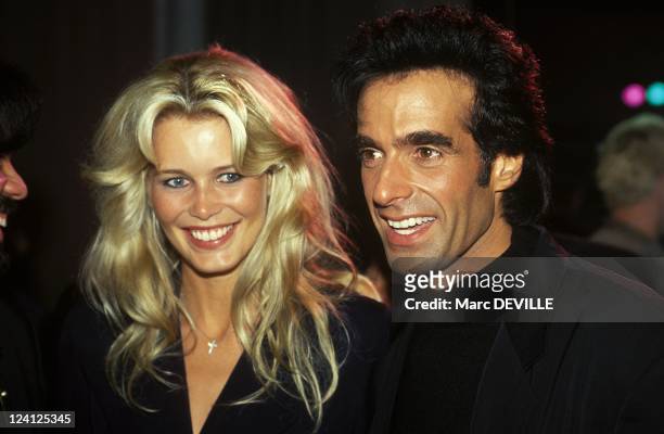 Premiere of David Copperfield's Show In Rotterdam, Netherlands On September 03, 1994 - With Claudia Schiffer.