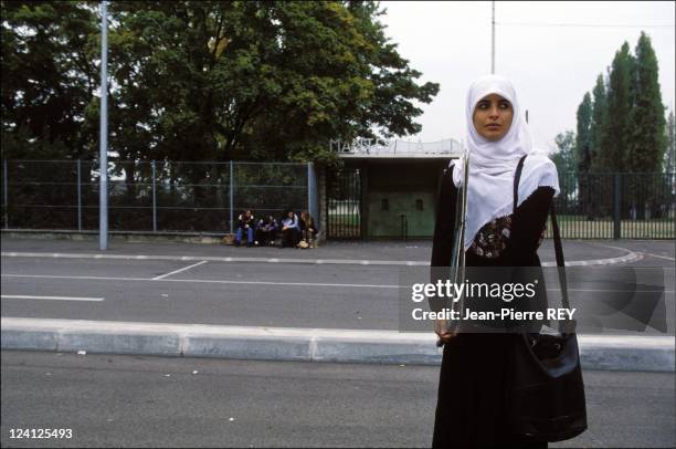 Ban on the wearing of Islamic headscarves in state schools In Mantes La Jolie, France On October 12, 1994 - Sawsan Merzga, final year student at the...