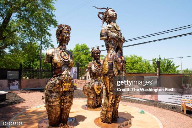 The Mothers of Gynecology Monument Park located in Montgomery, Alabama on May 9th, 2022.