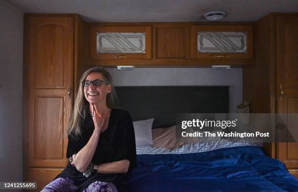 Alicia McAllister Daniels smiles as she remembers traveling with her husband Alva Daniels in a camper they named Millie in Roanoke, Virginia on...