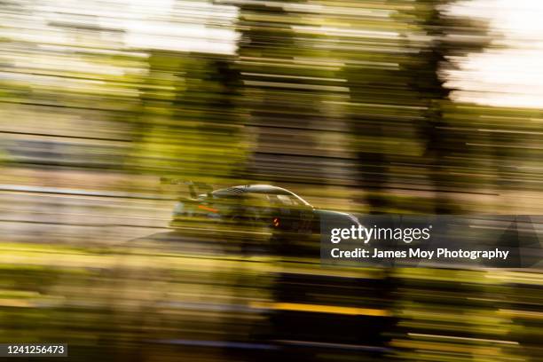 The Dempsey-Proton Racing, Porsche 911 RSR of Christian Ried, Sebastian Priaulx, and Harry Tincknell in action at the Le Mans 24 Hours Race on June...