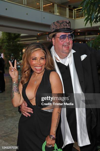 Patricia Blanco and her partner Andreas Ellermann during the 72nd Press Ball at Grand Elysee Hotel on June 11, 2022 in Hamburg, Germany.