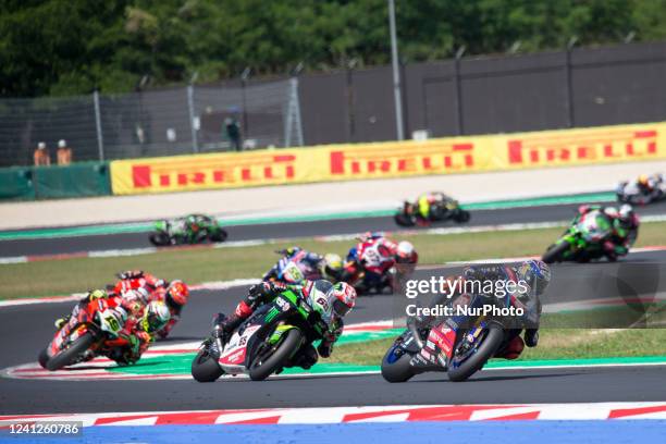 Generic during the World SuperBike - SBK Pirelli Emilia-Romagna Round FIM Superbike World Championship 2022 - Race2 on June 12, 2022 at the Misano...