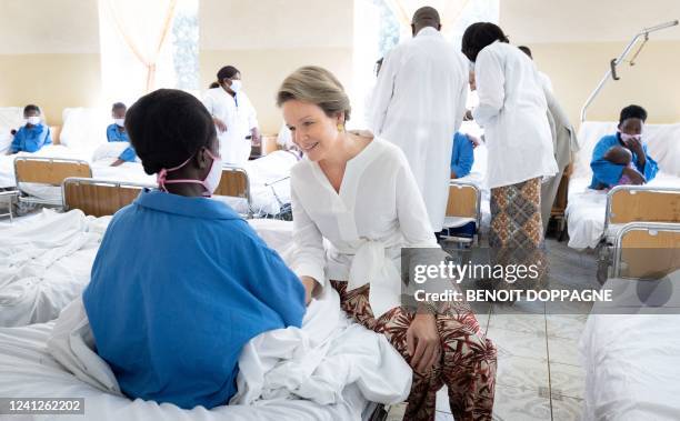 A visit to the Panzi hospital, part of an official visit of the Belgian Royal couple to the Democratic Republic of Congo, Sunday 12 June 2022, in...