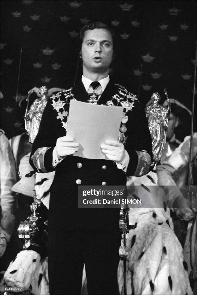 Coronation Of King Carl Gustav In Stockholm, Sweden On September 19, 1973.